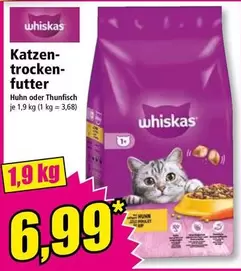 Thunfisch - Katzen-Trockenfutter Huhn oder