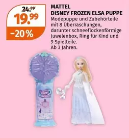 Elsa - DISNEY FROZEN ELSA PUPPE