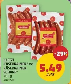 KÄSEKRÄINER* od. KÄSEKRÄINER SCHARF*
