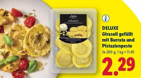 Burrata - Girasoli gefüllt mit  und Pistazienpesto