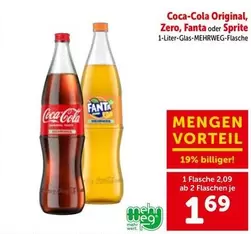Coca Cola - Coca-Cola Original, Zero, Fanta oder Sprite