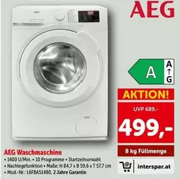 Aeg - Waschmaschine L6FBA51480