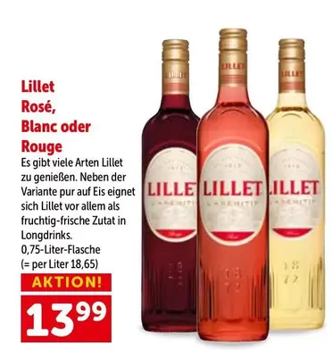 Lillet -  Rosé, Blanc oder Rouge