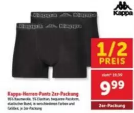 Kappa - Herren-Pants 2er-Packung