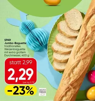 Jumbo-Baguette traditionelles Weizenbaguette