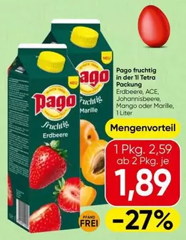 Pago fruchtig Erdbeere