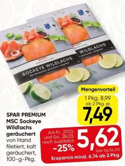 MSC Sockeye Wildlachs geräuchert