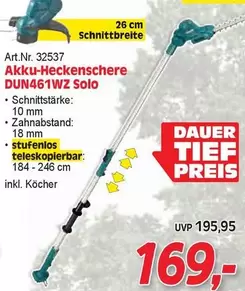 Akku-Heckenschere DUN461WZ