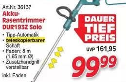 Akku-Rasentrimmer DUR193Z Solo