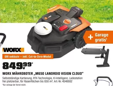 Cloud - MÄHROBOTER M650 LANDROID VISION CLOUD