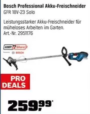 Bosch - Akku-Freischneider GFR 18V-23 Solo