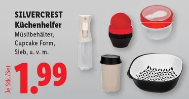 Küchenhelfer, Müslibehälter, Cupcake Form, Sieb, u. v. m.