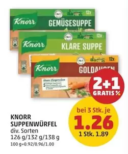 SUPPENWÜRFEL div. Sorten