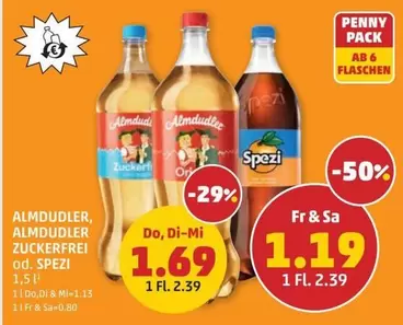Almdudler, Almdudler Zuckerfrei od. Spezi