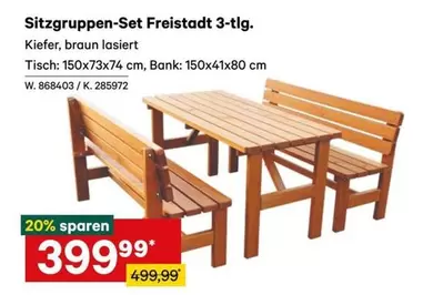 Sitzgruppen-Set Freistadt 3-tlg.