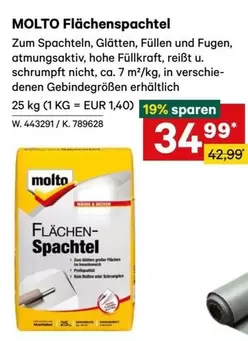MOLTO Flächenspachtel W. 443291 / K. 789628