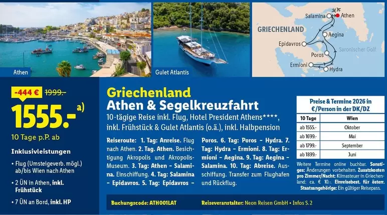 Hydra - Griechenland Athen & Segelkreuzfahrt