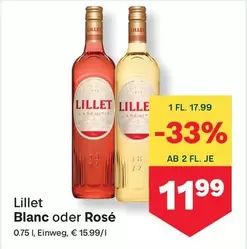 Lillet - Blanc oder Rosé