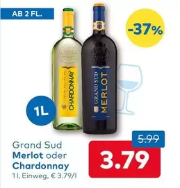 Grand Sud Merlot oder Chardonnay