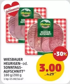 HEURIGEN- od. SONNTAGS-AUFSCHNITT*