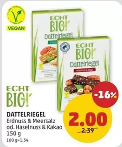 Vegan - Dattelriegel