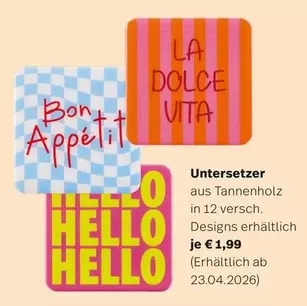 Dolce Vita - Untersetzer