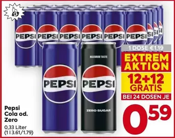 Pepsi Cola Zero Sugar