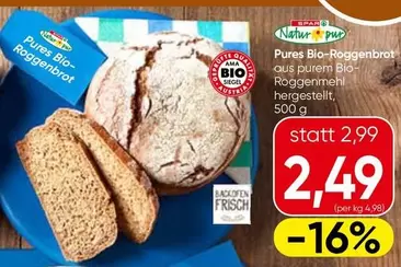 Bio - Pures -Roggenbrot