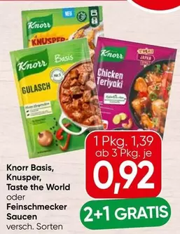 Basis, Knusper, Taste the World oder Feinschmecker Saucen