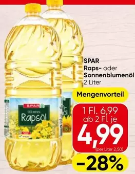 Raps- oder Sonnenblumenöl