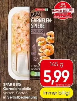 BBQ Garnelen-Spieße Knoblauch