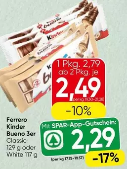 Kinder -  Bueno 3er Classic or White