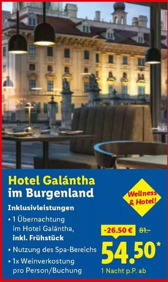Wellness - Hotel Galánta im Burgenland