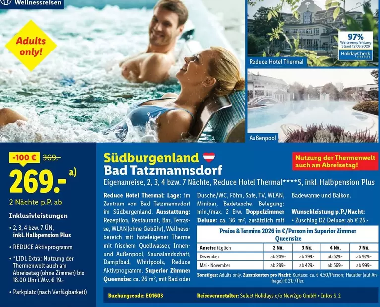 Wellness - Südburgenland Bad Tatzmannsdorf