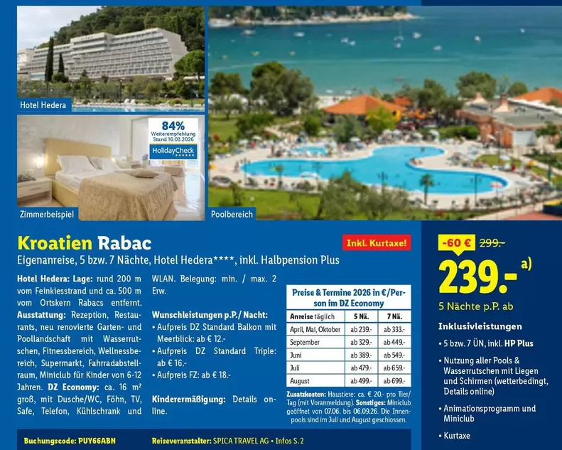 Kinder - Hotel Hedera