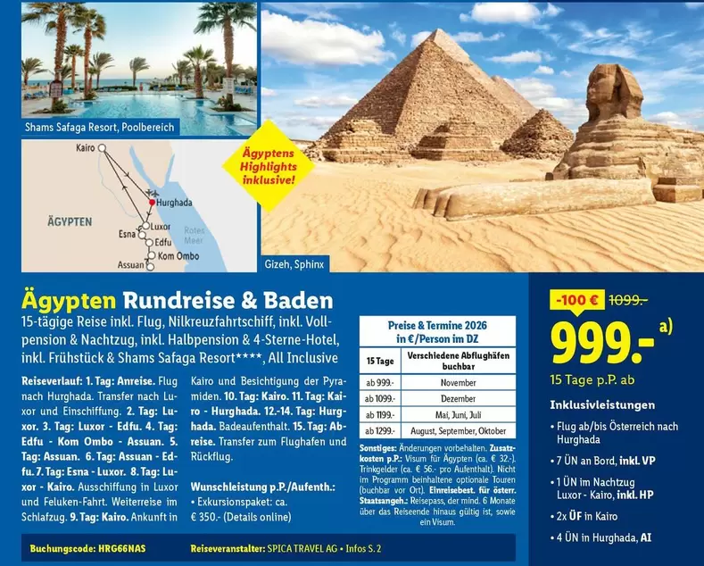 Baden - Ägypten Rundreise &