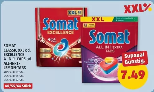 CLASSIC XXL od. EXCELLENCE 4-IN-1-CAPS od. ALL-IN-1-LEMON-TABS