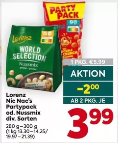 Party - Nic Nac's pack od. Nussmix