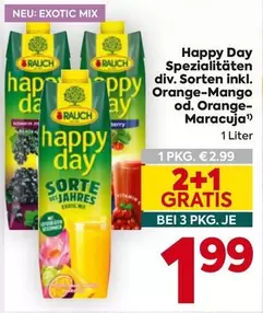 Mix - Happy Day Spezialitäten div. Sorten inkl. Orange-Mango od. Orange-Maracuja