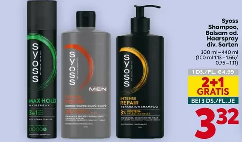 Shampoo, Balsam od. Haarspray