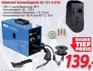 Fülldraht-Schweißgerät SG 121 A-SYN