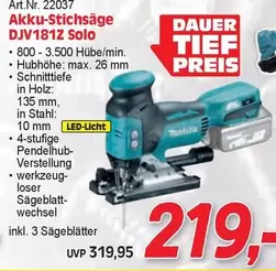 Makita - Akku-Stichsäge DJV181Z Solo