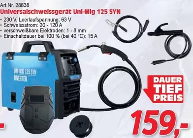 Universalschweissgerät Uni-Mig 125 SYN
