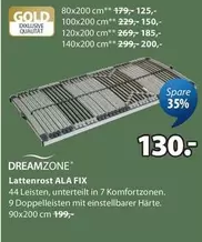 Gold - Lattenrost ALA FIX