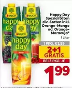 Orange - Happy Day Spezialitäten -Mango od. -Maracuja