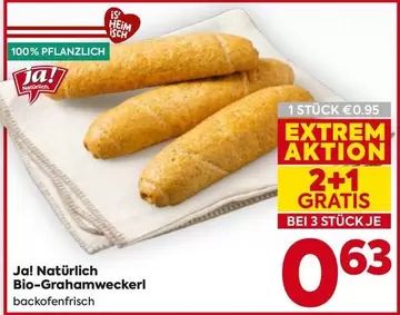 Bio-Grahamweckerl backofenfrisch