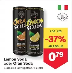 Lemon Soda oder Oran Soda