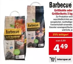 Grillkohle oder Grillbriketts 3 kg