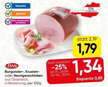 Burgunder-, Krusten- oder Heurigen-Schinken