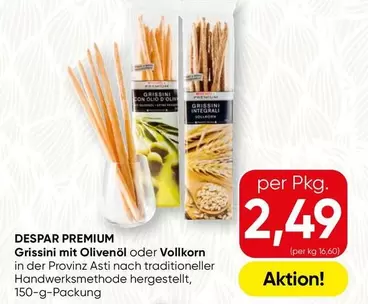 Grissini mit Olivenöl oder Vollkorn